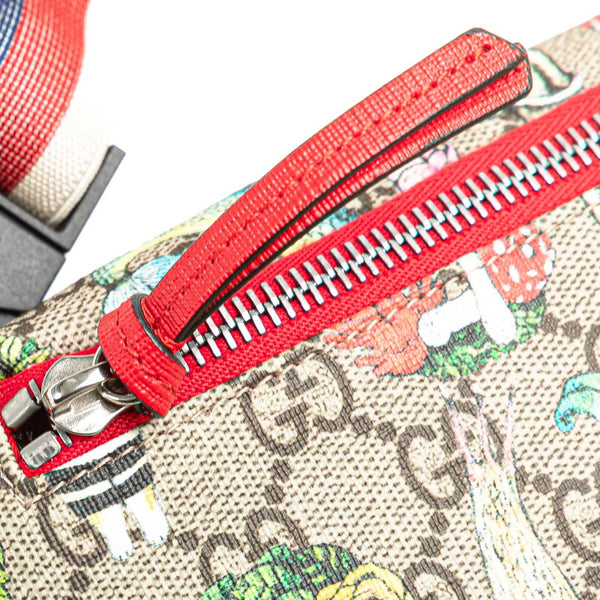 グッチ GGスプリーム ヒグチユウコ ウエストバッグ ボディバッグ 502095 ブラウン マルチカラー PVC レザー レディース GUCCI 【中古】