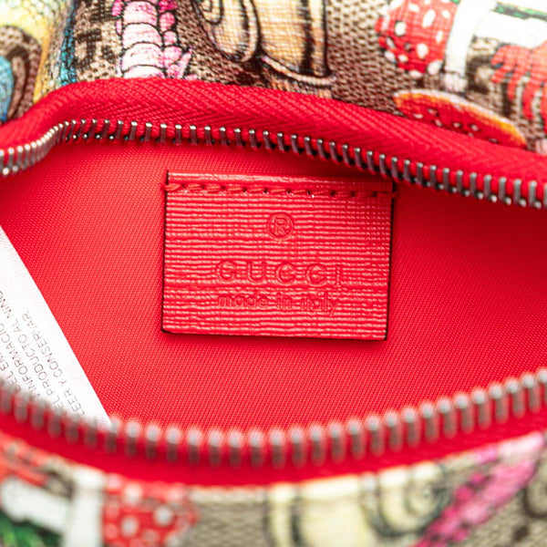 グッチ GGスプリーム ヒグチユウコ ウエストバッグ ボディバッグ 502095 ブラウン マルチカラー PVC レザー レディース GUCCI 【中古】