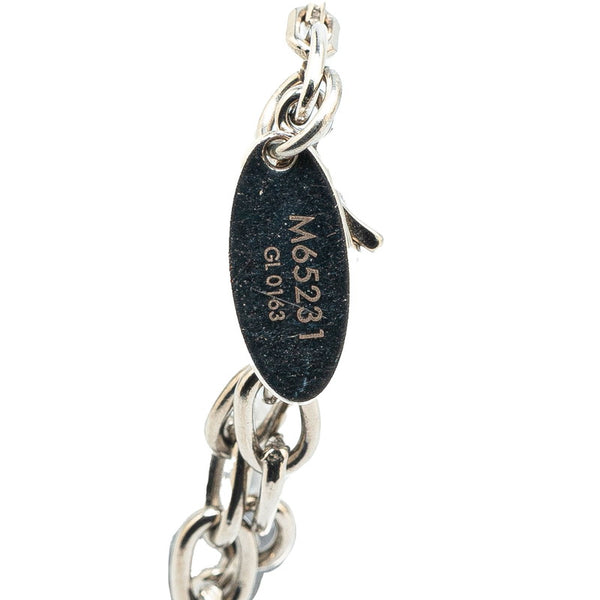 ルイ ヴィトン ブラスレ ギャンブル ラインストーン ブレスレット M65231 シルバー メタル レディース LOUIS VUITTON 【中古】