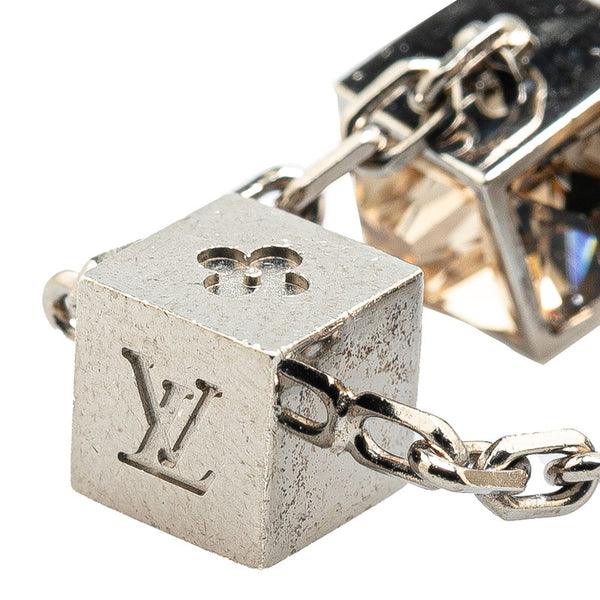 ルイ ヴィトン ブラスレ ギャンブル ラインストーン ブレスレット M65231 シルバー メタル レディース LOUIS VUITTON 【中古】