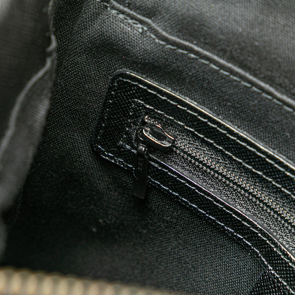 バーバリー ノバチェック ハンドバッグ ベージュ ブラック レッド キャンバス レザー レディース BURBERRY 【中古】