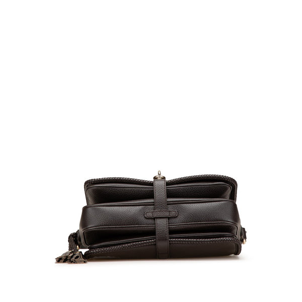 グッチ マラケシュ タッセル 斜め掛け ショルダーバッグ 336658 ブラウン レザー レディース GUCCI 【中古】