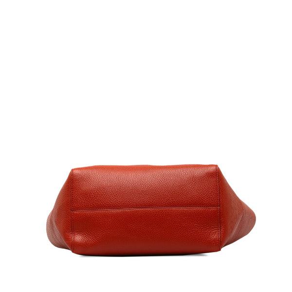 グッチ スウィング ショルダーバッグ トートバッグ 354408 レッド レザー レディース GUCCI 【中古】