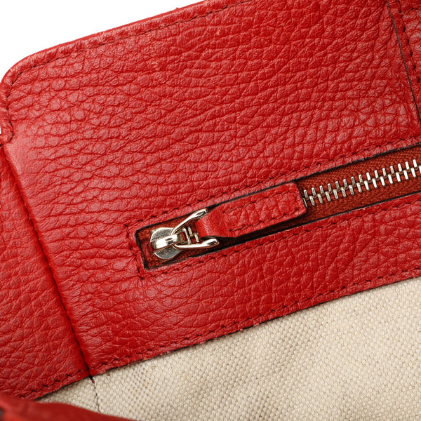 グッチ スウィング ショルダーバッグ トートバッグ 354408 レッド レザー レディース GUCCI 【中古】