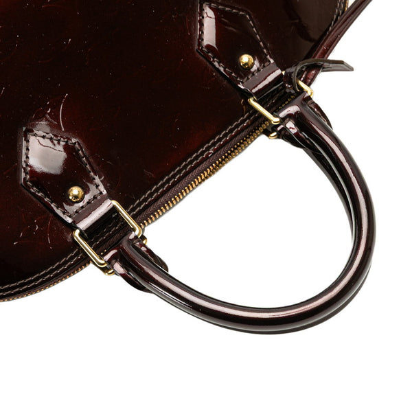 ルイ ヴィトン モノグラム ヴェルニ アルマPM ハンドバッグ M91611 アマラント パープル パテントレザー レディース LOUIS VUITTON 【中古】