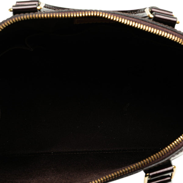 ルイ ヴィトン モノグラム ヴェルニ アルマPM ハンドバッグ M91611 アマラント パープル パテントレザー レディース LOUIS VUITTON 【中古】