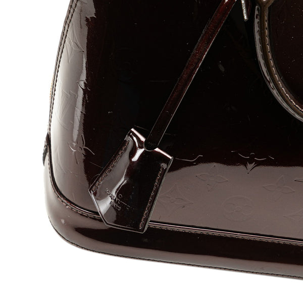 ルイ ヴィトン モノグラム ヴェルニ アルマPM ハンドバッグ M91611 アマラント パープル パテントレザー レディース LOUIS VUITTON 【中古】