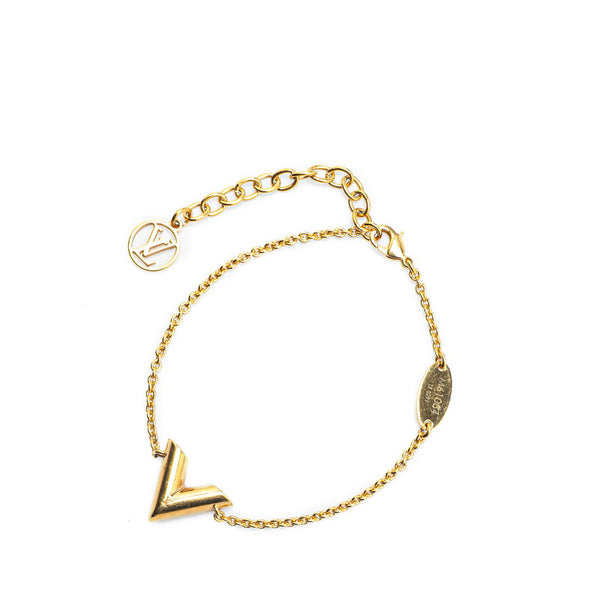 ルイ ヴィトン エッセンシャルV ブレスレット M61084 ゴールド メッキ レディース LOUIS VUITTON 【中古】