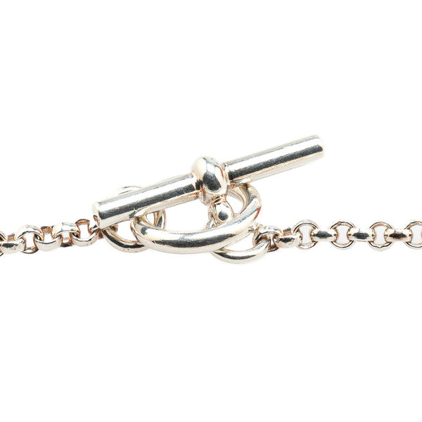 エルメス エクスリブリス ST ブレスレット SV925 シルバー K18PG ピンクゴールド レディース HERMES 【中古】