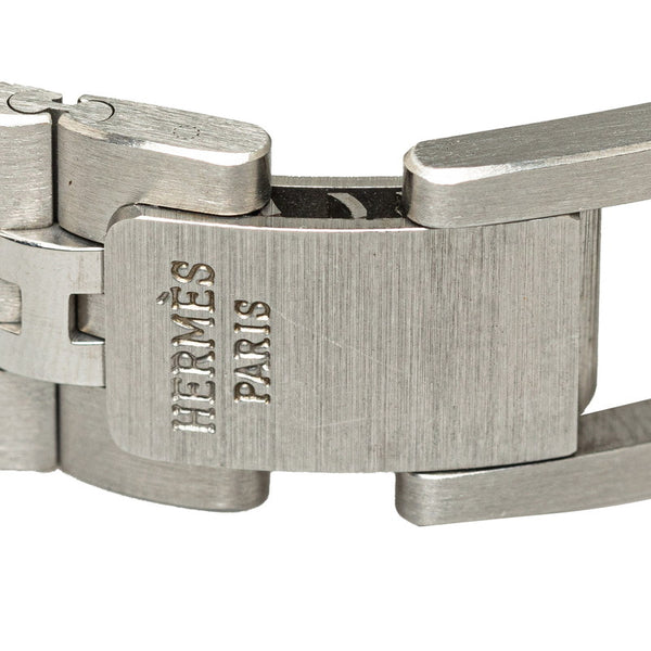 エルメス キャプテンニモ 腕時計 クオーツ シルバー文字盤 ステンレススチール レディース HERMES 【中古】