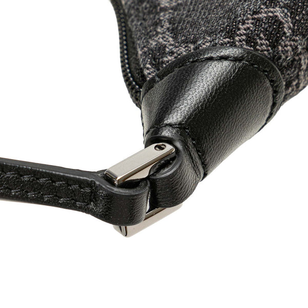 グッチ GGデニム ホースビットスリム スモールショルダーバッグ 774719 ブラック デニム レザー レディース GUCCI 【中古】