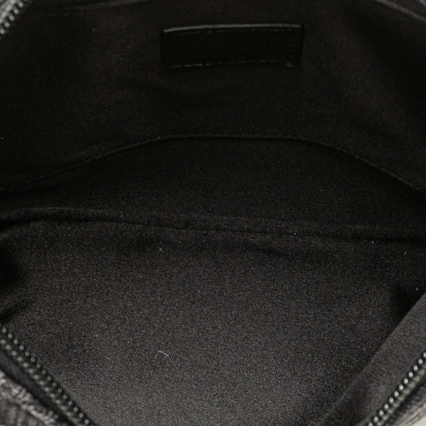 グッチ GGデニム ホースビットスリム スモールショルダーバッグ 774719 ブラック デニム レザー レディース GUCCI 【中古】
