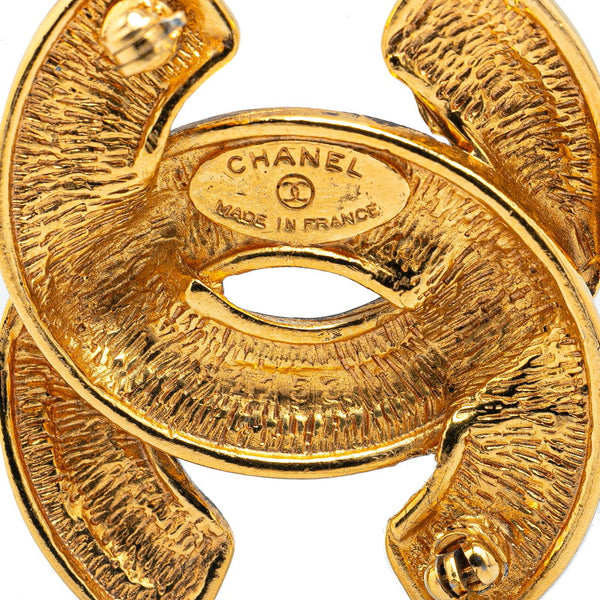シャネル ヴィンテージ マトラッセ ココマーク ブローチ ゴールド メッキ レディース CHANEL 【中古】
