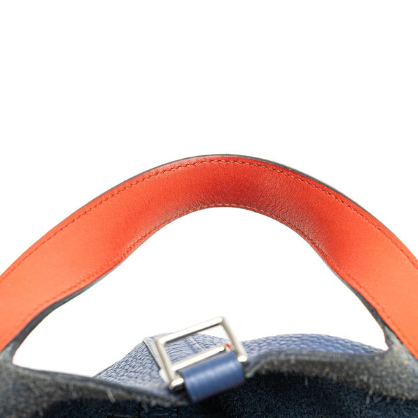 エルメス ピコタンロックPM エクラ ハンドバッグ ブルーブライトン カプシーヌ レッド トリヨンクレマンス ヴォースイフト レディース HERMES 【中古】