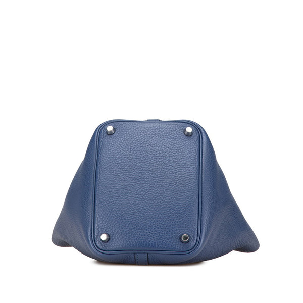 エルメス ピコタンロックPM エクラ ハンドバッグ ブルーブライトン カプシーヌ レッド トリヨンクレマンス ヴォースイフト レディース HERMES 【中古】