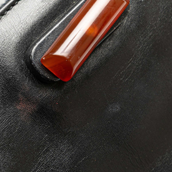 グッチ ハンドバッグ 000 46 0103 ブラック ブラウン レザー プラスチック レディース GUCCI 【中古】
