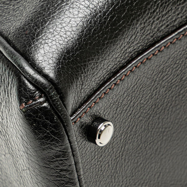 カルティエ マルチェロ ハンドバッグ ショルダーバッグ 2WAY ブラック レザー レディース CARTIER 【中古】