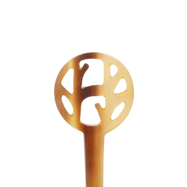 エルメス 髪飾り・かんざし ブラウン バッファローホーン 水牛 レディース HERMES 【中古】