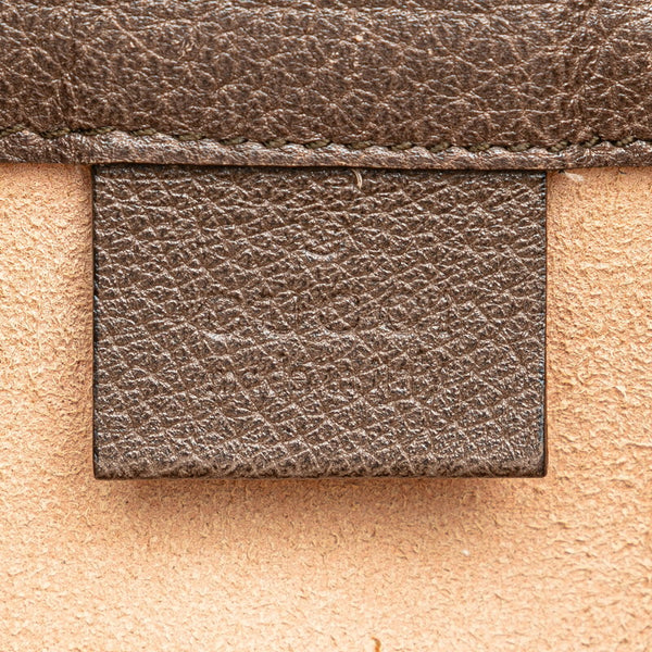 グッチ GGスプリーム オフィディア ミニバケットバッグ 550620 ベージュ ブラウン PVC レザー レディース GUCCI 【中古】