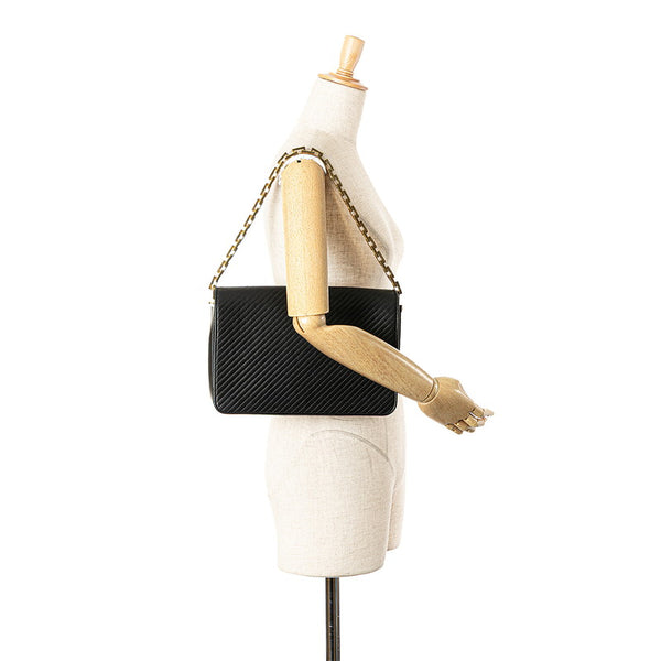 サンローラン チェーン ワンショルダーバッグ 314509 ブラック レザー レディース SAINT LAURENT 【中古】