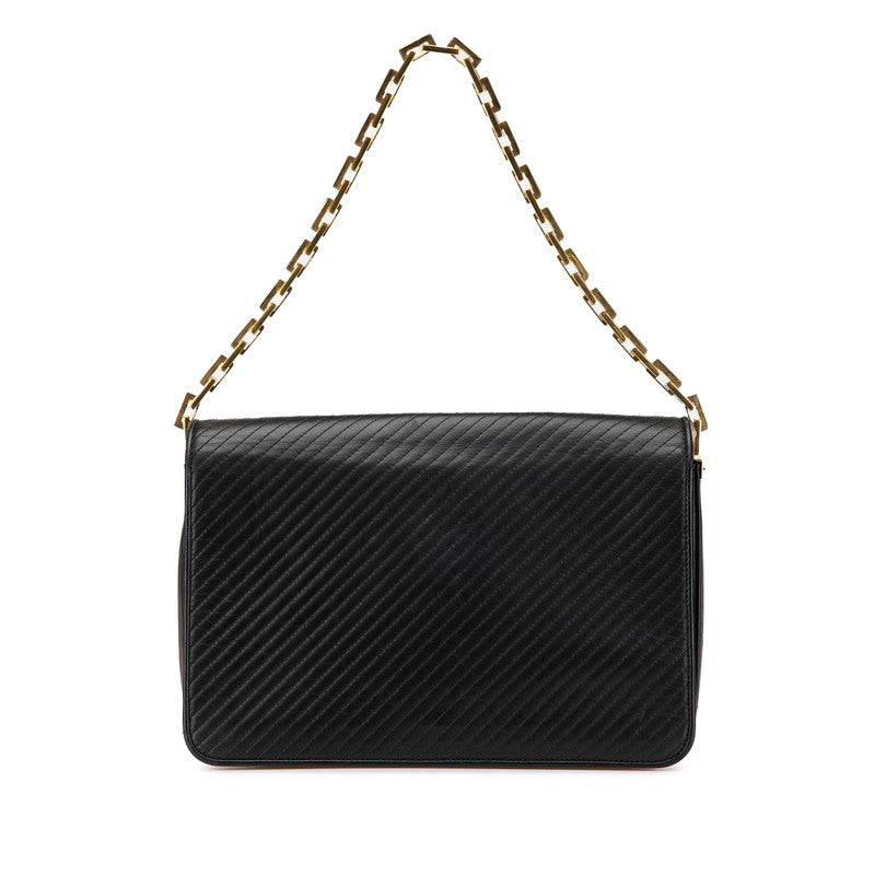 サンローラン チェーン ワンショルダーバッグ 314509 ブラック レザー レディース SAINT LAURENT 【中古】