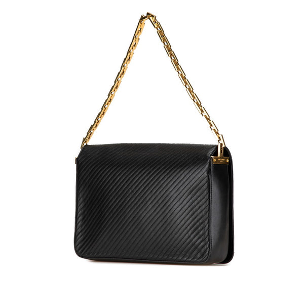 サンローラン チェーン ワンショルダーバッグ 314509 ブラック レザー レディース SAINT LAURENT 【中古】
