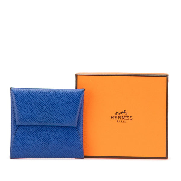 エルメス バスティア コインケース ブルーロワイヤル テールバテュ ヴォーエプソン レディース HERMES 【中古】