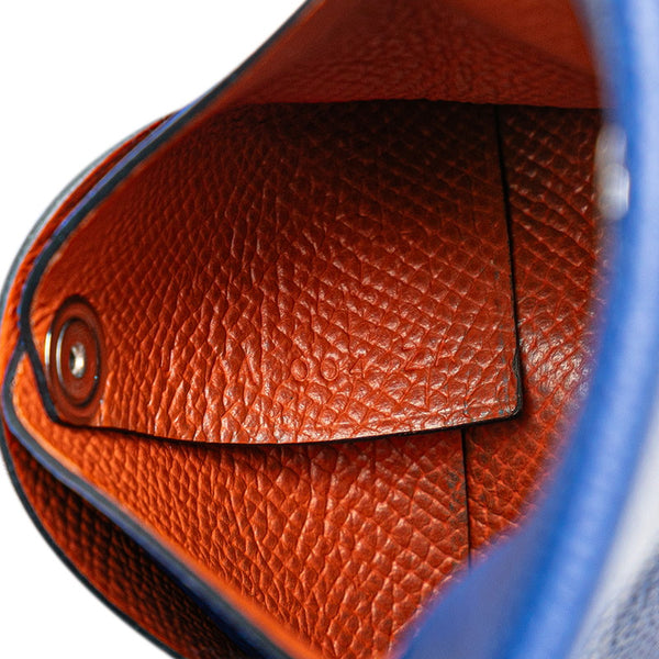 エルメス バスティア コインケース ブルーロワイヤル テールバテュ ヴォーエプソン レディース HERMES 【中古】