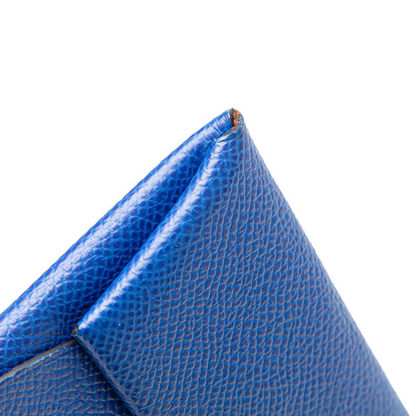 エルメス バスティア コインケース ブルーロワイヤル テールバテュ ヴォーエプソン レディース HERMES 【中古】