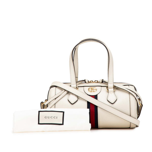 グッチ GGオフィディア  ハンドバッグ ショルダーバッグ 2WAY 602577 ホワイト レザー レディース GUCCI 【中古】