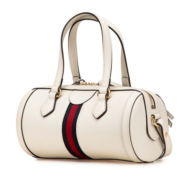 グッチ GGオフィディア  ハンドバッグ ショルダーバッグ 2WAY 602577 ホワイト レザー レディース GUCCI 【中古】