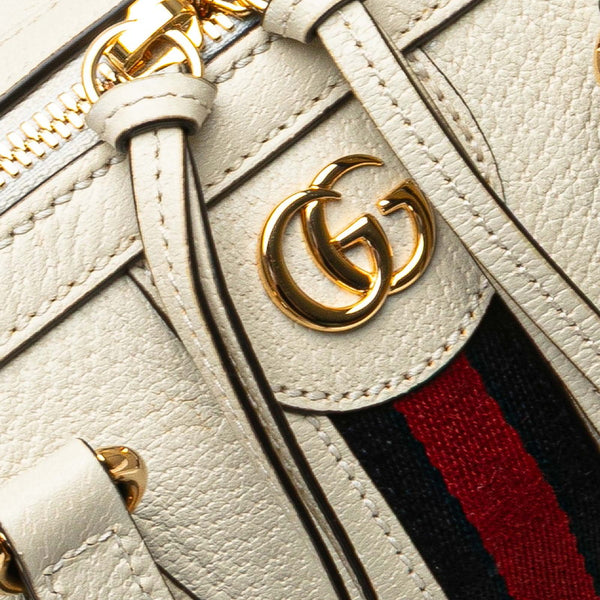 グッチ GGオフィディア  ハンドバッグ ショルダーバッグ 2WAY 602577 ホワイト レザー レディース GUCCI 【中古】