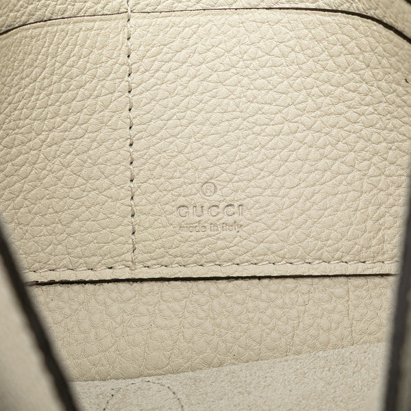 グッチ ニュージャッキー ポーチ 364434 ホワイト レザー レディース GUCCI 【中古】