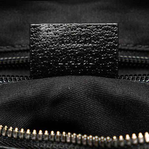 グッチ GGキャンバス 斜め掛け ショルダーバッグ 131211 ブラック キャンバス レザー レディース GUCCI 【中古】