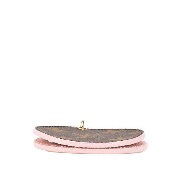 ルイ ヴィトン モノグラム キーホルダー バッグチャーム ミラー M68003 ブラウン ライトピンク PVC レザー レディース LOUIS VUITTON 【中古】