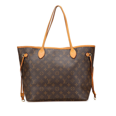 ルイ ヴィトン モノグラム ネヴァーフルMM ショルダーバッグ トートバッグ M40156 ブラウン PVC レザー レディース LOUIS VUITTON 【中古】
