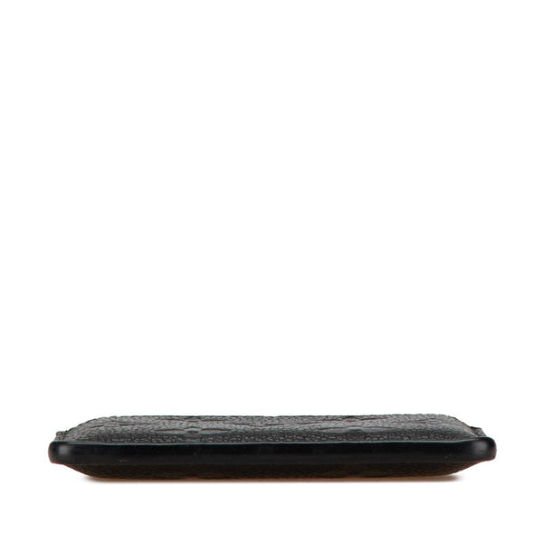 ルイ ヴィトン モノグラム アンプラント ポルトカルト サンプール カードケース M69171 ノワール ブラック レザー レディース LOUIS VUITTON 【中古】