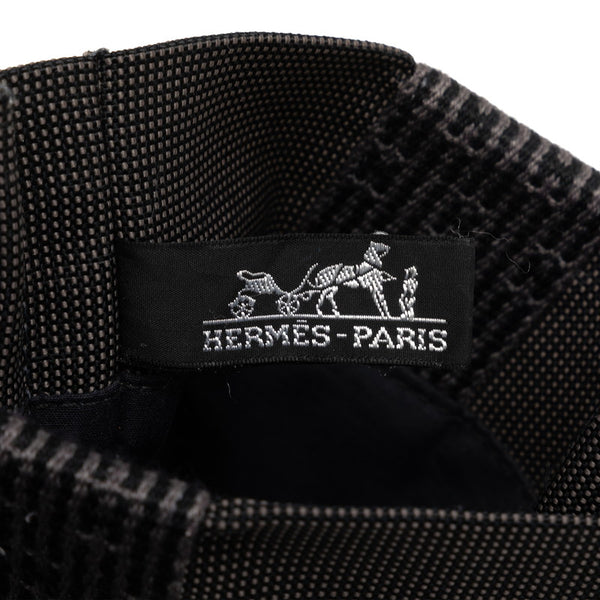 エルメス エールライン ポシェット ショルダーバッグ グレー キャンバス レディース HERMES 【中古】