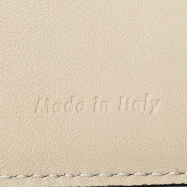 セリーヌ ロゴ ミディアム マルチ ファンクション  二つ折り財布 104813 ブラック グレー レザー メンズ CELINE 【中古】