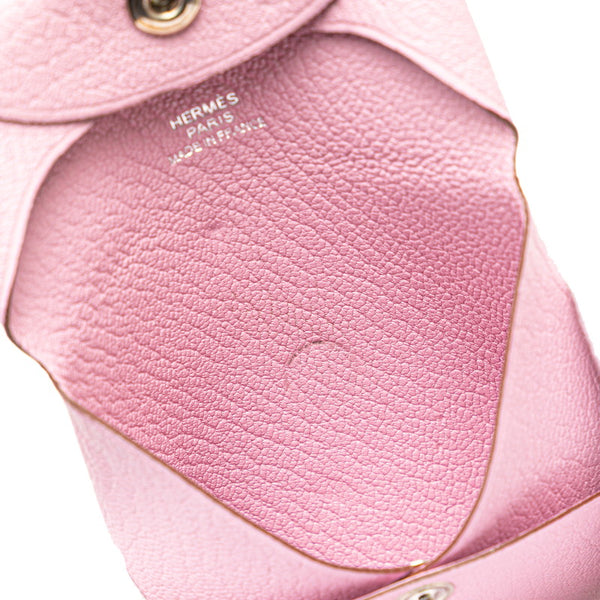 エルメス バスティア コインケース モーヴシルベストル ピンク シェーブル レディース HERMES 【中古】