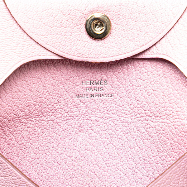 エルメス バスティア コインケース モーヴシルベストル ピンク シェーブル レディース HERMES 【中古】