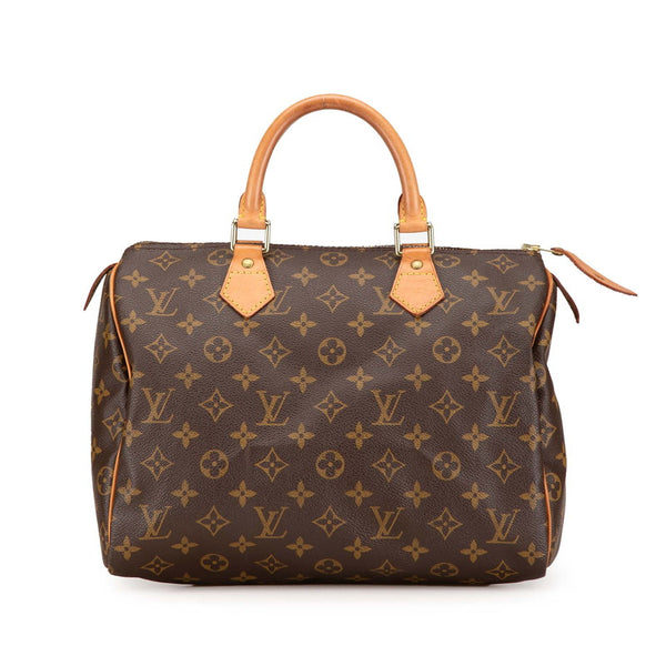 ルイ ヴィトン モノグラム　 スピーディ30 ハンドバッグ Ｍ41526 ブラウン PVC レザー レディース LOUIS VUITTON 【中古】