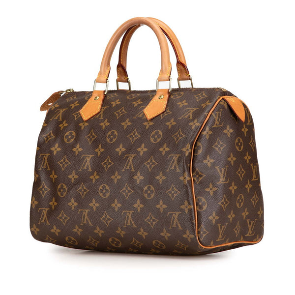 ルイ ヴィトン モノグラム　 スピーディ30 ハンドバッグ Ｍ41526 ブラウン PVC レザー レディース LOUIS VUITTON 【中古】
