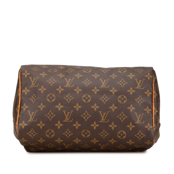 ルイ ヴィトン モノグラム　 スピーディ30 ハンドバッグ Ｍ41526 ブラウン PVC レザー レディース LOUIS VUITTON 【中古】