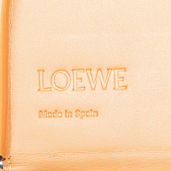 ロエベ アナグラム ヒールポーチ スモール 斜め掛け ショルダーバッグ ポーチ タン ブラウン レザー レディース LOEWE 【中古】