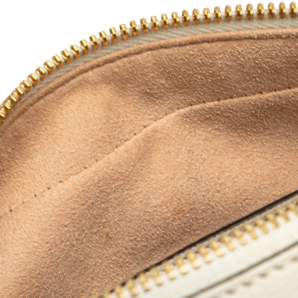 グッチ GGスプリーム ホースビット ショルダーバッグ 645454 ベージュ ホワイト PVC レザー レディース GUCCI 【中古】