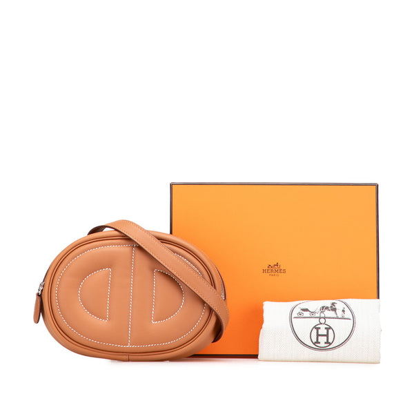 エルメス ボディ イン ザ ループ ボディバッグ ベルトバッグ ゴールド ブラウン スイフト レディース HERMES 【中古】