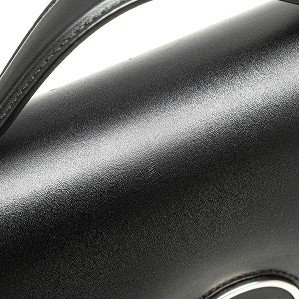 グッチ PETITE GG ハンドバッグ ショルダーバッグ 2WAY 739721 ブラック レザー レディース GUCCI 【中古】