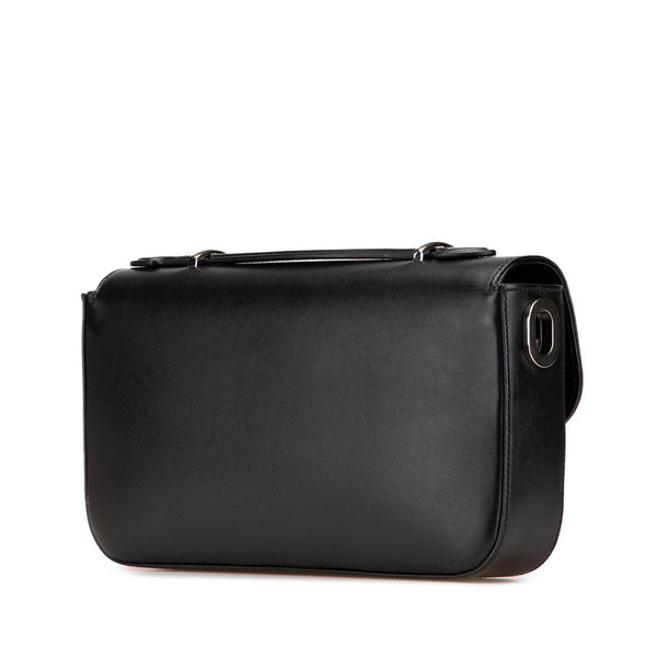 グッチ PETITE GG ハンドバッグ ショルダーバッグ 2WAY 739721 ブラック レザー レディース GUCCI 【中古】