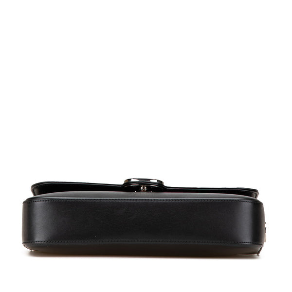 グッチ PETITE GG ハンドバッグ ショルダーバッグ 2WAY 739721 ブラック レザー レディース GUCCI 【中古】